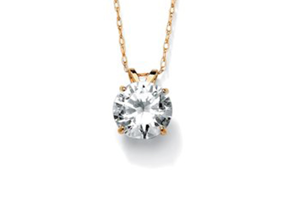 สร้อยคอเพชร Solitaire โบราณ, สร้อยคอทองคำแท้ 14k ขนาด 5 มม. สตรี OEM ODM