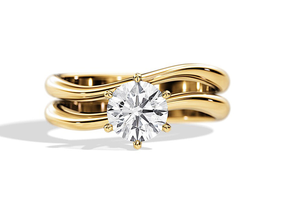 Solitaire Set แหวนหมั้นเพชรแท้ 1.0CT 6.5mm Natural diamond