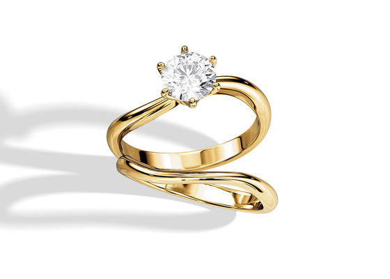 Solitaire Set แหวนหมั้นเพชรแท้ 1.0CT 6.5mm Natural diamond